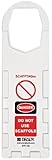 Brady SCAF-STH132 Plastic, 11-3/4" Height, 3-1/2" Width, White Color Scafftag Holders, Front Legend 