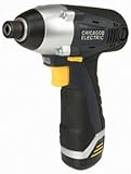 Chicago Electric Power Tools Pro 12 Volt Lithium Ion Cordless 1/4 Hex Impact Driver by Harbor Freigh