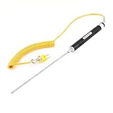 uxcell 熱電対プローブ 温度センサ ステンレス鋼 Kタイプ -50-700℃ 180 x 3mm