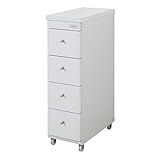 完成品 日本製すき間ワゴン 幅25×奥行44cm ホワイト