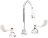 T&S Brass B-2866-05-WS 8-Inch Centers Swivel Gooseneck 1.5 Gpm Aerator Medical Faucet with 4-Inch Wr