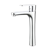 Lychee Light 洗面水栓浴室用 トイレ混合水栓 洗面蛇口 真鍮製 省エネ 洗面台蛇口 温度調節可能 混合蛇口 バルブが長持ち スリーブタイプの固定方法 取付簡単 シルバー色 多重メッキ 日本語説明書付き