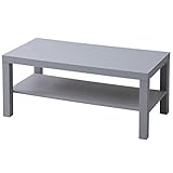 山善(YAMAZEN) コーヒーテーブル ライトグレー (90×45cm) 組立簡単 コンパクト TCT-9045(LGY)