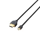 ELECOM タブレットPC用HDMIケーブル 1.4 micro 1m TB-HD14EU10BK