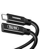 TOMSING usb c 延長ケーブル 1m 【PD240W/5A急速充電・20Gbps高速転送・8K@60Hz映像出力】タイプc 延長コード オスからメス変換 Type C スマートフォン/タブレット/ゲーム機/ノートパソコンのタイプｃ機種に対応（ブラック，1m（20Gbps+240W））