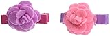 Bijoux & Bee(ビジュー&ビー) フェルトローズのヘアクリップ<日本製> ピンク×パープル