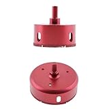 B Blesiya ダイヤモンド　石材用ドリルビット　ホールソー　ガラス セラミック 大理石カッター　レッド