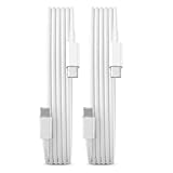 USB Type C ケーブル1.5m 2本セット Suptopwxm【PD対応 100W/5A 急速充電 480Mbps高速転送】 Type C (C to C)ケーブル 高耐久TPE素材 スマートフォン・タブレット・ゲーム機などのUSB Cポートを搭載したデバイスに対応【ビデオ出力非対応】