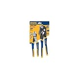 IRWIN Tools VISE-GRIP Pliers Set, Diagonal Cutter, 8-Inch and GrooveLock, Straight, 10-Inch (1802535
