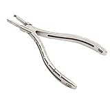 Hanchen メガネ専用 ヤットコ ペンチ パット/鼻当て調整 内蔵バネ 眼鏡屋用 (透かし型)