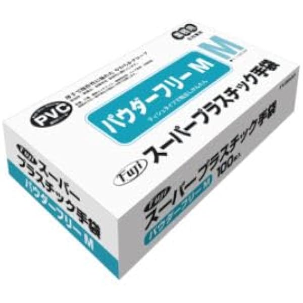 Amazon.co.jp: フジナップ スーパープラスチック手袋 L 100枚/箱 PVC