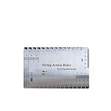 弦高ゲージ ギター 弦高定規 1個入り ギター 弦 ゲージ ルーラー フレット磨きプレート 弦高測定ツール 指板保護 指板 研削 メンテナンスツール 測定工具 メンテナンスツール ベース 弦楽器 (弦高スケール 1本セット)