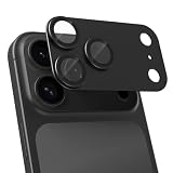 Hohotoon iPhone17 Pro用 カメラ保護フィルム アイフォン17 Pro 用カメラフィルム & いPhone17Pro レンズカバー、宇宙航空材料 アルミ合金+9H強化ガラス、 耐衝撃、 AR高透過率 、極薄 一体型、 露出オーバー防止、粘着性強い、簡単貼り付け 、スマートフォンカメラガード（ブラック）