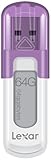Lexar JumpDrive V10 64GB USBフラッシュドライブLJDV10-64GABNL（パープル）