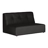 arne 二人掛け ローソファー コンパクト 北欧 おしゃれ アームレス ソファー 2人用ソファ フロアソファ 日本製 合皮 Very 2P ダークブラウン