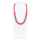 Bumkins Nixi Ciclo Silicone Teething Necklace, Red by Bumkins [並行輸入品]