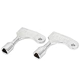 三角形レンチ，SODIAL(R) 三角形とロック穴の形のエレベーターのドア緊急クイックリリースｘ2　9 mm