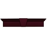 Buildersエッジ060010943078 43 5 / 8 " x 9 "フラットパネルウィンドウヘッダー078、Wineberry