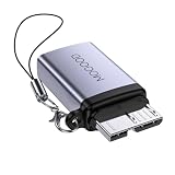 MOGOOD Micro B 3.0アダプタ Micro B to Type C変換アダプター USB3.0 Cメス マイクロBオスアダプタ マイクロB USB Cメスデータアダプタ 外付けハードSSDドライブ デジタルカメラ 電話用マイクロB USB Cデータ充電コンバータアダプタ(1パック)