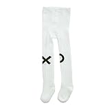 リトルガールズベイビーXOパターンタイツホワイトレギンスfor春秋0-1