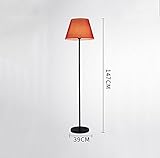 韓国のフロアランプ、金属のベッドルーム研究装飾E27 * 1 LEDフロアランプ111V~240V（を含む）ヨーロッパスタイルシンプルなリビングルーム布垂直テーブルランプ39×147cm ( 色 : 