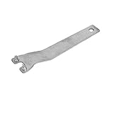 DealMux 145mm Length Angle Grinder Spanner Wrench Lock Nut Hand Tool Silver Tone