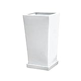 インテリアポット ＬＯスクエアー 15cm ホワイト ／植木鉢