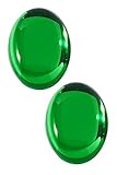 クリスタルパーツ 楕円形 40×30mm 緑 2個入