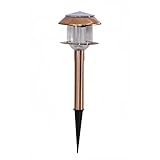 Master Craft St. Petersburg Outdoor Solar Path Light, Copper Finish [並行輸入品]
