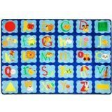 Joy Carpets Kid Essentials Infants & Toddlers Alphabet Blues Rug Multicolored 7'8 x 10'9 [並行輸入品]