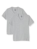 [ヘインズ] Tシャツ(2枚組) 綿100% V首 半袖 リングスパンコットン VネックTシャツ HM1EU704 メンズ ヘザーグレー L