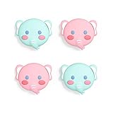 PlayVital Switchに対応用ジョイスティックキャップ、Switch Liteに対応用サムスティックキャップ、Switch有機elモデルに対応用シリコンアナログスティックキャップカバー、 Switchに対応 & Switch Lite に対応& Switch OLEDに対応用サムグリップロッカーキャップ【丸々と太った象】