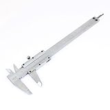 DealMuxシルバートーン150ミリメートル、0.01ミリメートル機械ノギス測定ツール