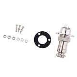 Perfk 防水　12-24ボルト　デッキ　プラグ/コネクタ/コンセント　ネジ付属　ヨットマストアンカー & マストヘッドライト用　全３種類 3サイズ - 3P, 20mm