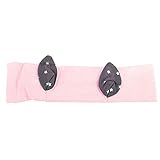 Domybestベビーヘアバンド 髪飾り かわいいの耳の形 五芒星のパターンを装飾 誕生日 出産祝い 百日記念 写真小道具 0-3歳に適して かわいい