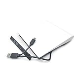 USB 3.0 USB-C 2-in-1 ポータブル外付け光学ドライブケースエンクロージャキット ODDキャディホワイト Type-C ノートパソコン デスクトップ PC コンピューター 内蔵12.7mm スリムトレイ SATA Blu-ray DVD CD ディスクプレーヤー/バーナー, 127LSCaseWC