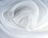 ポリエステルオーガンジー 生地 140cm幅×3mカット KW.白 2440 (3ｍカット)