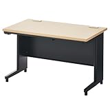 オフィスコム 法人様向け オフィスデスク スチールデスク 幅1200×奥行700×高さ720mm 平机 ブラック/ナチュラル OC-SD127HB-NABK