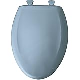 Bemis 1200slowt 034 Slow Close sta-tite細長い閉じたフロントToilet Seat、スカイブルー