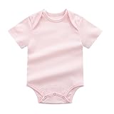 baby fruit 夏 ベビー服 無地 半袖ロンパース 女の子 男の子 Uネック フルプリント カバーオール出産祝い 赤ちゃん 肌着 ボディスーツ コットン 可愛い 三角 8色 BQ1053 ピンク