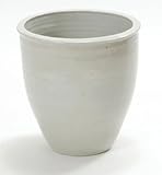 信楽焼・植木鉢「雅」丸型40サイズ・白（陶器製）日本製