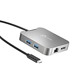 j5create USB-C 5in1 ドッキングステーション works with chromebook認証 WWCB マルチハブ マルチアダプター Power Delivery 86W供給 4K60Hz/1080p144Hz【 USB3.1/ Gen1 Type-Ax2 , USB-C PD86W充電ポートx1 , 4K60 HDMI x1 , 有線LAN x1 】DisplayPort Alt Mode対応 JCD391-EJ