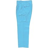 クロダルマ メンズ ツータック カーゴパンツ サックス 35518 106