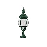 Transglobe Lighting 4072 VG Post Head with Beveled Glass Shades, Verde Green Finished [並行輸入品]