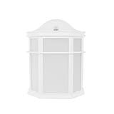 Euri Lighting EWL-1100ep-WH LED Outdoor Wall Fixture Soft White 3000K Non-Dim 14W 1000 lm Wet Rated 