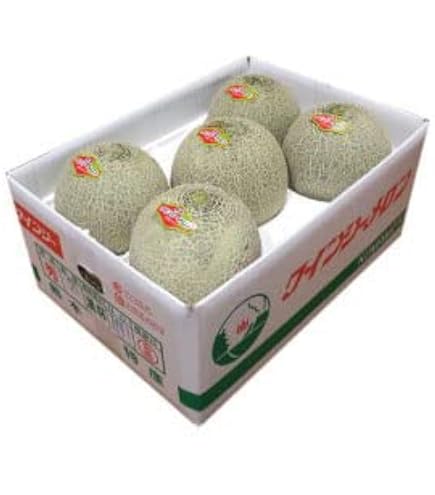 Amazon.co.jp: JA茨城旭村 クインシーメロン（赤肉） 秀品 大玉4L