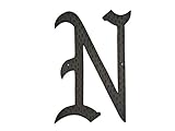 モンタギュー金属製品HAM-16-Nで16。装飾ホームアクセントモノグラムN