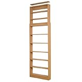 ライフスタイリングショップ つっぱりシェルフ 本棚 オープン ラック 薄型 幅75cm ライトブラウン WS-53LB