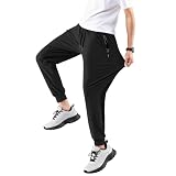 [HMT] スウェットパンツ メンズ 接触冷感 アイスシルク ズボン 薄手 超ストレッチ ジョガー テーパード ウエストゴム 調整紐 通気速乾 無地 大きいサイズ ゴルフ 夏用