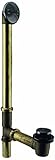 Westbrass D326-12 22-Inch 17 Gauge Brass Tip-Toe Drain, Oil Rubbed Bronze [並行輸入品]